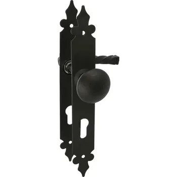 Amig - Sada dveřní kliky a úchytky | Hladký design | 270 x 36 mm | Rozteč zámku 72 mm | Pro větší