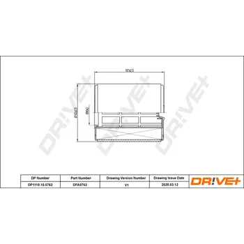 Vzduchový filtr Vzduchový filtr Dr!ve+ DP1110.10.0762