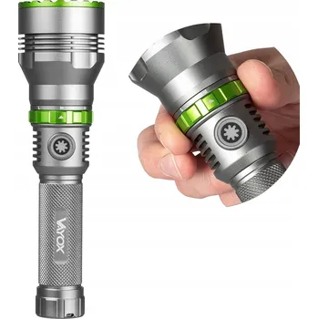 Svítilna LED TAKTICKÁ SVÍTILNA ZOOM NABÍJECÍ USB-C IPX7 1000lm LAMPA PRO VAYOX