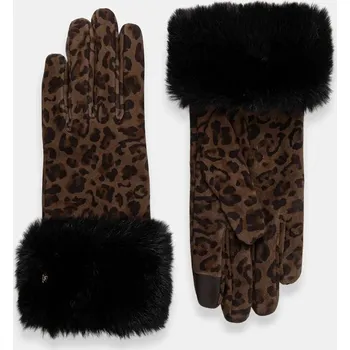 Rukavice Semišové rukavice Kurt Geiger London 5069839209 hnědá 89X, vel. L
