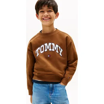 Chlapecká mikina Dětská mikina Tommy Hilfiger KB0KB09899.128.176.9BYA hnědá 82X, vel. 128