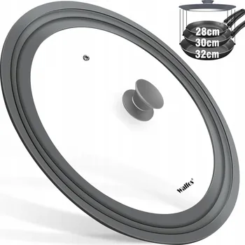 WALFOS Univerzální skleněná poklice 28-32 cm Silikonová Šedá