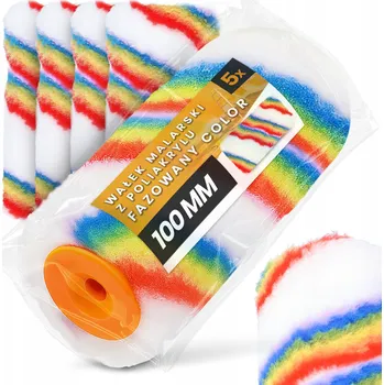 5x VÁLEČEK MALÍŘSKÝ 10 cm Zkosený Pro Malování Stěn, Barev, Laků a Akrylátů SH-T