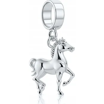 Přívěsek Stříbrný přívěsek Kůň Koník Visací Korálek s Koněm STŘÍBRO 925