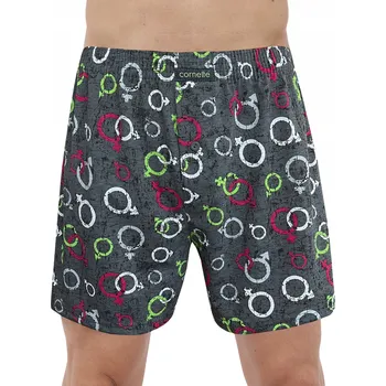 Boxerky Pánské boxerky Cornette Classic 001/190 vel. S (44) volné, symboly pohlaví
