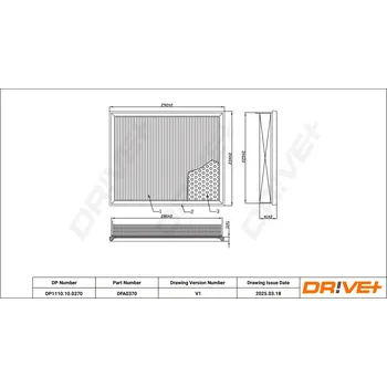 Vzduchový filtr Vzduchový filtr Dr!ve+ DP1110.10.0370