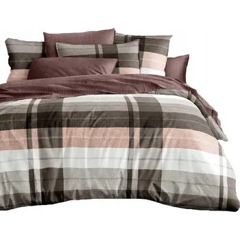 Povlečení SADA POVLEČENÍ 200x220 BAVLNĚNÝ SATÉN POVLEČENÍ NA POLŠTÁŘE 70x80