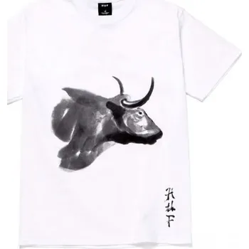 TRIKO HUF YOTO OX WATERCOLOR S/S - bílá - M + při osobním odběru 845 Kč