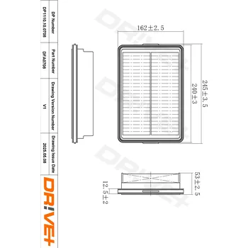 Vzduchový filtr Vzduchový filtr Dr!ve+ DP1110.10.0708