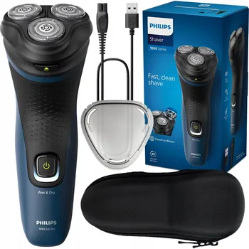 Holicí strojek Holicí strojek s hlavicemi na vousy Philips AquaTouch Shaver 1000 černý