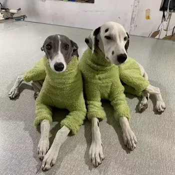 Obleček pro psa Zimní Teplý Fleece Overal pro Psy – Vysoký Límec, Měkký a Elastický - M
