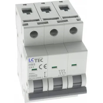 Jistič Jistič LC Tec Plus HBS 10kA 3P 63A C 497500