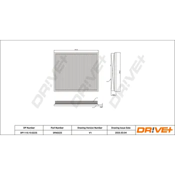 Vzduchový filtr Vzduchový filtr Dr!ve+ DP1110.10.0225