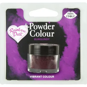 Potravinářské barvivo Rainbow Dust Jedlá Prachová Barva Burgundy 2g