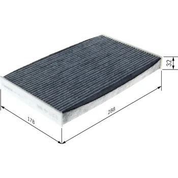 Kabinový filtr Filtr vzduchu v interiéru BOSCH 1 987 435 591