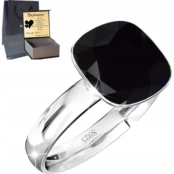 Prsten Prstýnek 925 Velikost Nastavitelná Dárek k výročí s křišťálem