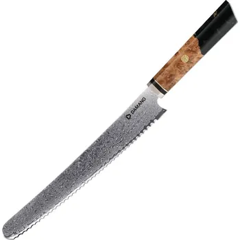 Kuchyňský nůž Damano DAMANO® nůž na pečivo Bread EMERALD DMS-205G (10")