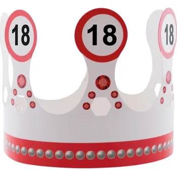 Party dekorace Espa Královská koruna - dopravní značka 18. narozeniny