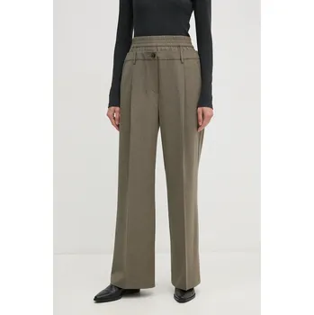 Dámské oblečení Kalhoty s příměsí vlny Sisley 4JYQLF060 šedá 90C, vel. 34