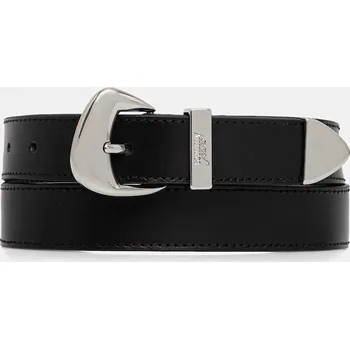 Opasek Kožený pásek Tommy Jeans AW0AW18100 černá 99X, vel. 85