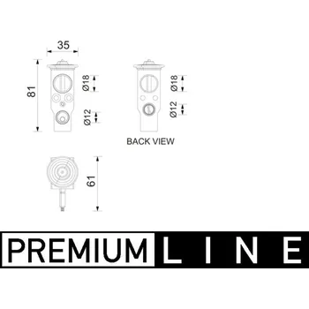 Ventil klimatizace Expanzní ventil klimatizace MAHLE ORIGINAL AVE 210 000P