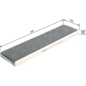Kabinový filtr Filtr vzduchu v interiéru BOSCH 1 987 435 537