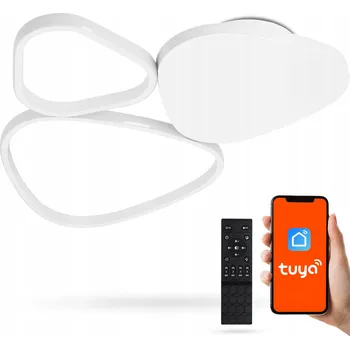 Stropní svítidlo LED Stropní Svítidlo Nástěnný TUYA Aplikace pro telefon + Dálkový Ovladač 80W