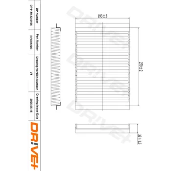 Kabinový filtr Filtr vzduchu v interiéru Dr!ve+ DP1110.12.0166