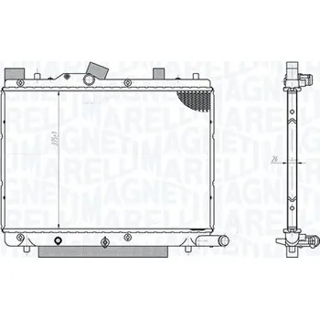 Chladič motoru Chladič, chlazení motoru MAGNETI MARELLI 350213182800