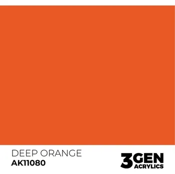 Modelářská barva AK Interactive Deep Orange AK11080 - 17 ml