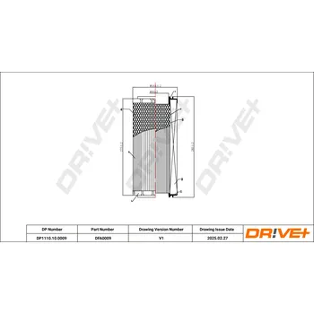Vzduchový filtr Vzduchový filtr Dr!ve+ DP1110.10.0009
