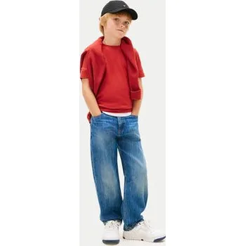 Pánská móda Tommy Hilfiger T-Shirt KB0KB06879 Červená Regular Fit 8Y