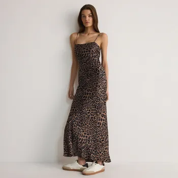 Dámské šaty Reserved - Maxi šaty z viskózy - vícebarevná - 6668B-MLC - 6668B-MLC-XXL