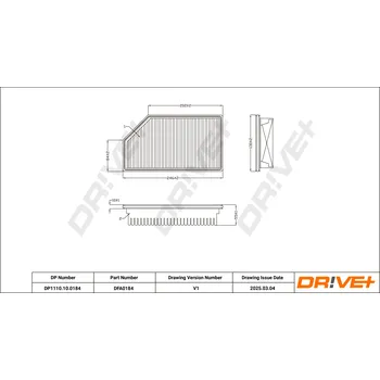 Vzduchový filtr Vzduchový filtr Dr!ve+ DP1110.10.0184