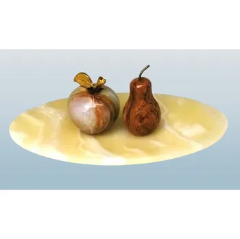 Aragonitová miska 21 cm, /egyptský alabastr/