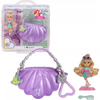 Panenka SADA DISNEY ILY 4EVER MINI PANENKA PANENKY TOTE TEENIES Ariel malá mořská víla