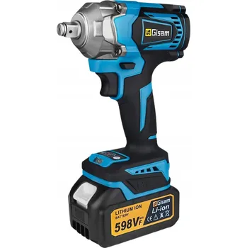Aku bezkartáčový rázový utahovák 1/2" 1200Nm 1 akumulátor GISAM
