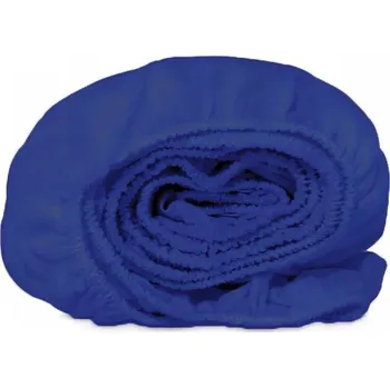 Prostěradlo PROSTĚRADLO S GUMOU JERSEY BAVLNA 200X220 +25CM TMAVĚ MODRÉ (GRANÁTOVÉ)