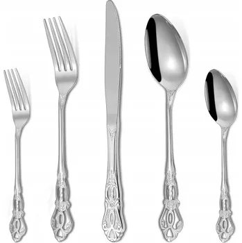 Příbor LUXUSNÍ Sada Příborů 20 Kusů Nerezová Ocel pro 4 Osoby