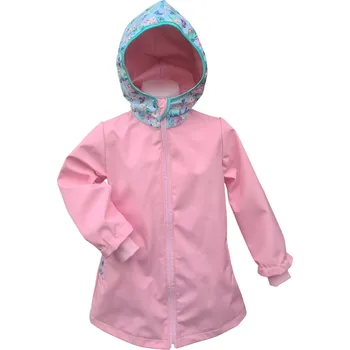Dívčí kabát AKCE Dívčí softshellový kabátek, NEZATEPLENÝ, Chameleoni, světle růžový, vel. 104 (Lehký dívčí softshellový kabátek do přechodného období)