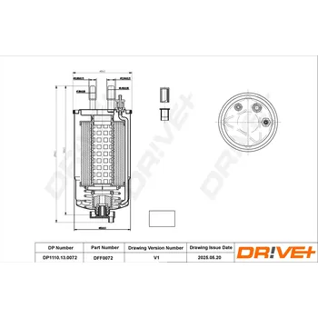 Palivový filtr Palivový filtr Dr!ve+ DP1110.13.0072