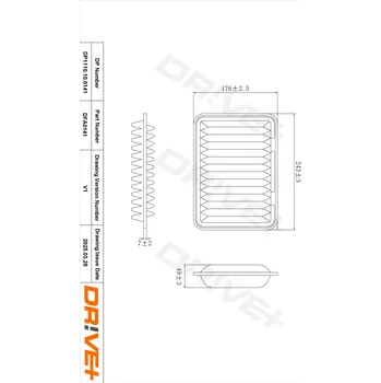 Vzduchový filtr Vzduchový filtr Dr!ve+ DP1110.10.0141