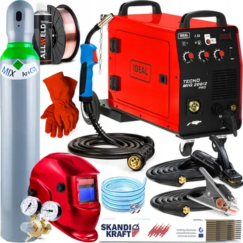 Svářečka Svářecí poloautomat IDEAL TECNO MIG 200/2 PRO MMA FLUX 230V 400V 200A