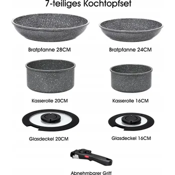 Sada nádobí ROSSETTO Sada Hrnců 7-dílná s keramickým povrchem