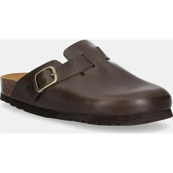 Dámské pantofle Kožené pantofle Scholl FAE F318171590 hnědá 98X, EUR 38