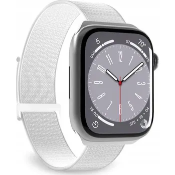 Řemínek pro Apple Watch 38/40/41 mm PURO Nylon Sport Bílý