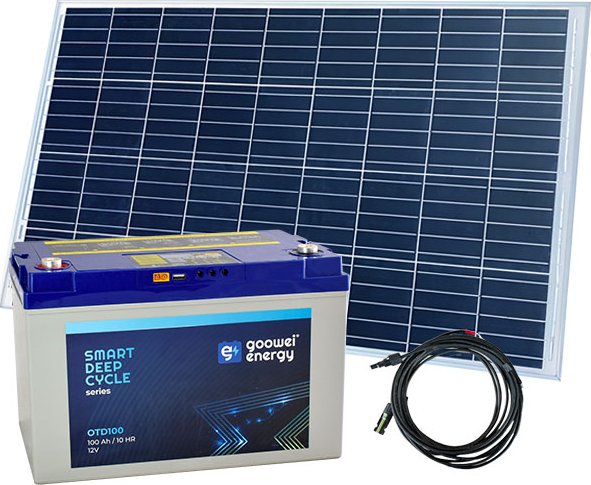 Goowei Energy Set OTD100 100Ah 12V panel Victron Energy 115Wp/12V