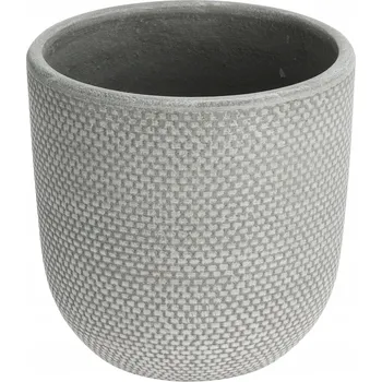 Květináč Obal Na Květináč na květináč 11,5 x 11,5 cm keramický šedý