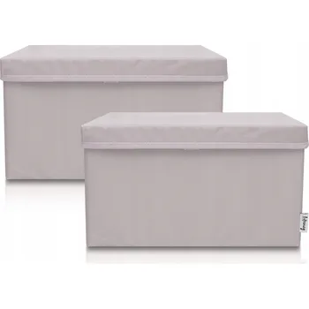 Úložný box LIFENEY Sada 2 Úložných Boxů na Hračky pro Děti 37x25x21cm Šedé