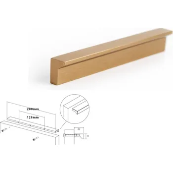 Nábytková úchytka zlatá kartáčovaná VIEFE 128 0077128L29